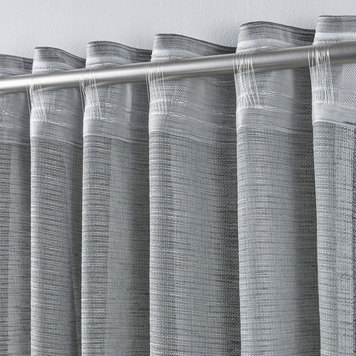 KONČANA ZAVESA EVA - siva, Romantika, tekstil (140/255cm) - Premium Living