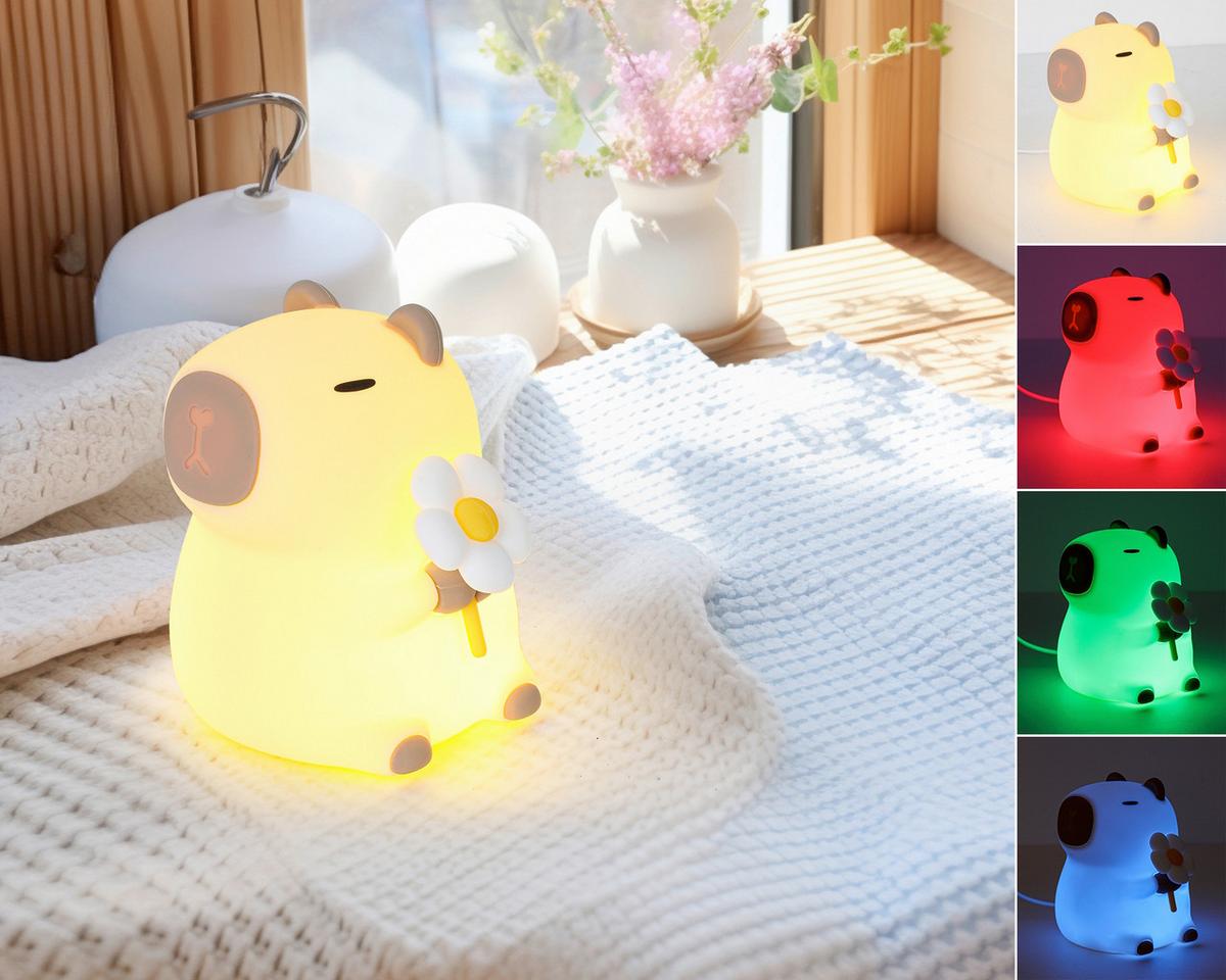 Nachtlicht Capybara Creme max. 2,5 Watt - Creme, MODERN, Kunststoff (9,2/11,1/9,1cm) - Mömax