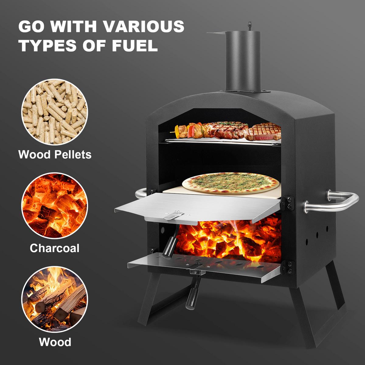 PIEC DO PIZZY CPO-12363 - czarny, Konventionell, metal (72/34/31cm) - Ambia Garden