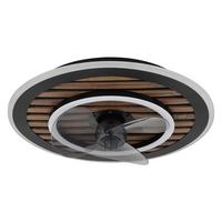 Deckenventilator 03668 Trevino - Dunkelbraun/Opal, Konventionell, Kunststoff/Metall (49/13cm) - Globo