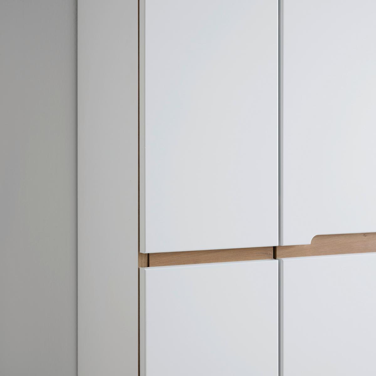 Garderobenschrank Dallas Weiß/Eiche Artisan - Schwarz/Weiß, MODERN, Holzwerkstoff/Kunststoff (65/192/38cm) - Mömax