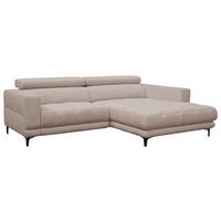 Sarokkanapé Aspen - bézs, Konventionell, faalapú anyag/textil (264/192cm)