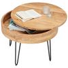 SOFFBORD STAN -TOP- -BASED- - svart/akaciefärgad, Lifestyle, metall/trä (70/70/50cm) - Based