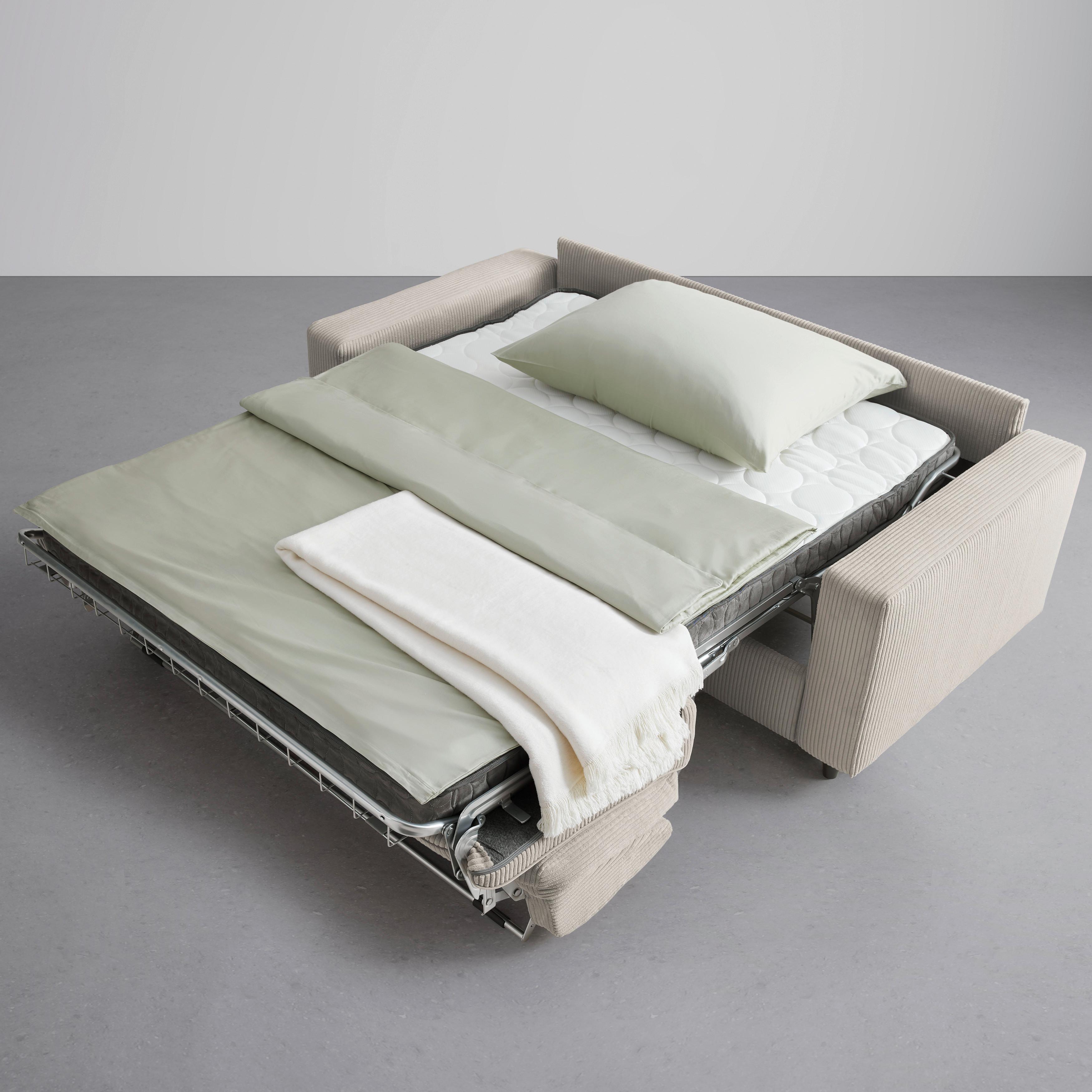BÄDDSOFFA AGNETA -BASED- - svart/taupe, Modern, trä/textil (200/83/97cm) - Based