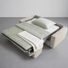 BÄDDSOFFA AGNETA -BASED- - svart/taupe, Modern, trä/textil (200/83/97cm) - Based