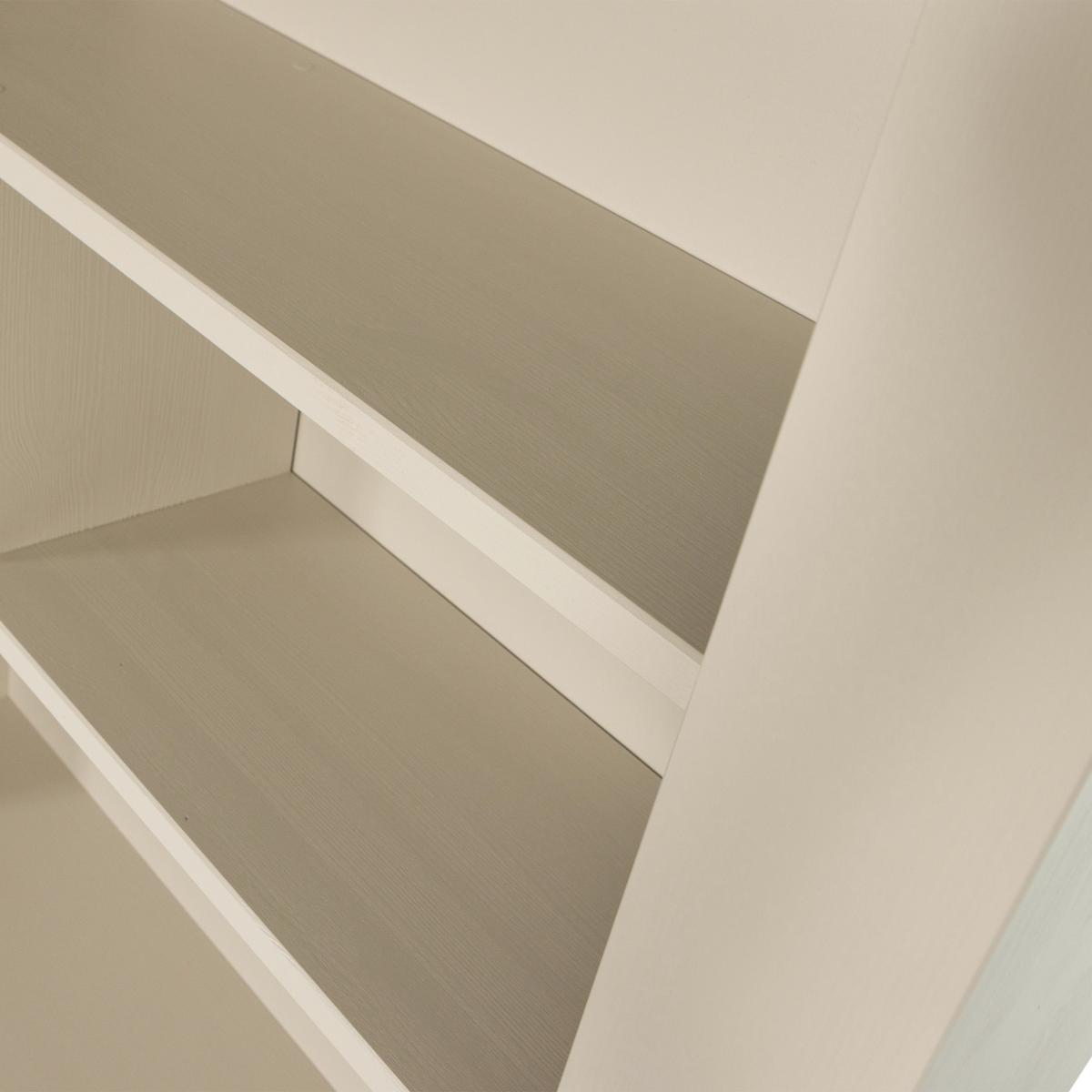 Regal Wallcover Grau - Grau, Design, Holz (117/229/31cm) - Livetastic