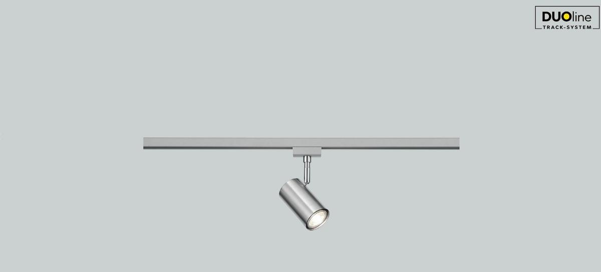 Schienensystem-Strahler Marley Duoline Nickelfarben max. 25 W - Nickelfarben, Basics, Metall (6/17cm) - Trio Leuchten