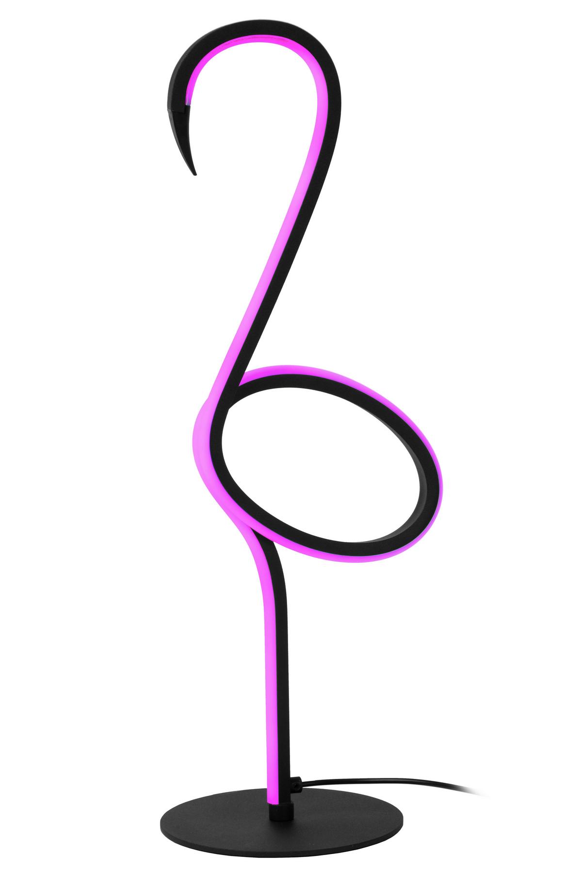 LAMPA STOŁOWA LED 05545/06/99 - FLAMINGO - czarny/różnokolorowy, Lifestyle, metal (15/18.1/49.5cm) - Lucide