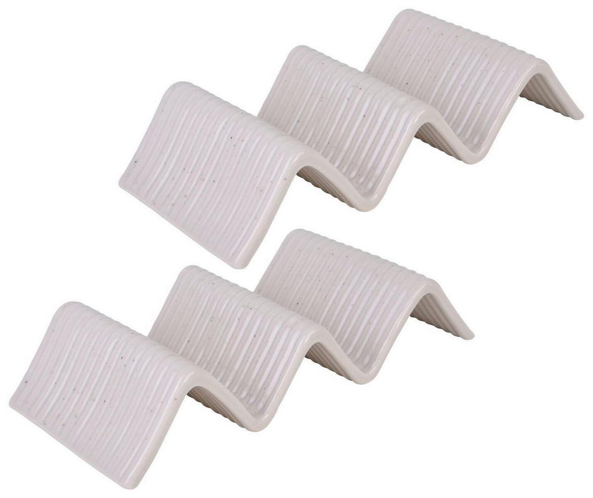 Set Podstavkov Street Taco Stand, 2-Delni - krem barve, Basics, keramika (22/10,5cm) - Creatable