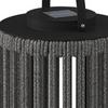 SOLCELLSLAMPA MADONNA - mörkgrå/svart, Modern, metall/textil (22/54/22cm) - Bessagi Garden