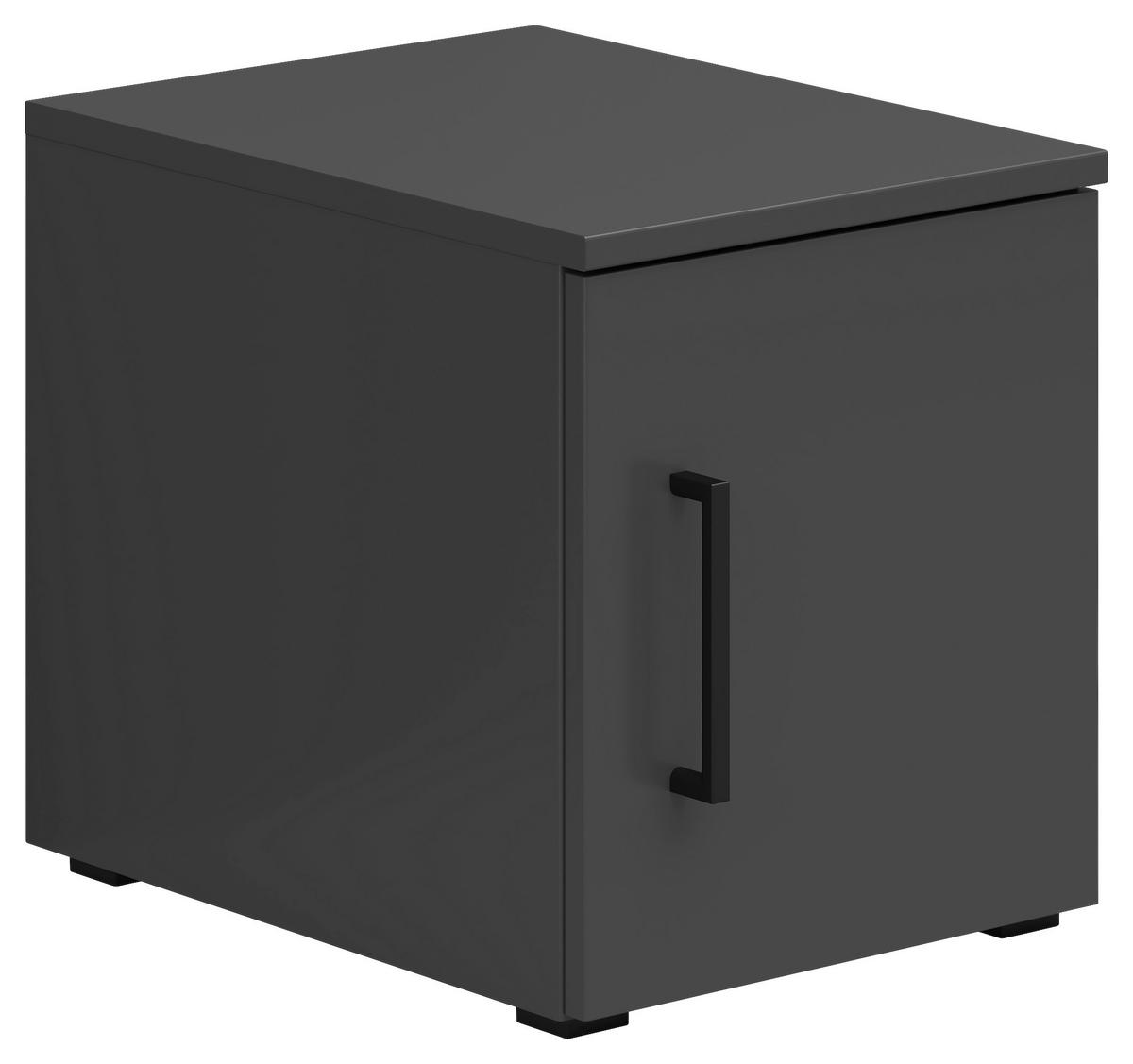 Aufsatzschrank Multistauraum Graphitfarben - Graphitfarben/Schwarz, MODERN, Holzwerkstoff/Kunststoff (30/35/40cm) - Mömax