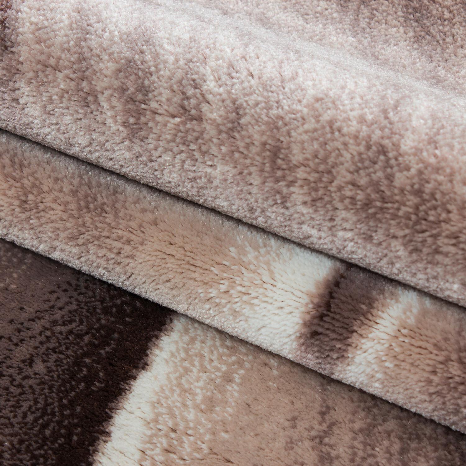 Flachwebeteppich Parma Braun ca. 140x200cm - Braun, Design, Textil (140/200cm) - Novel