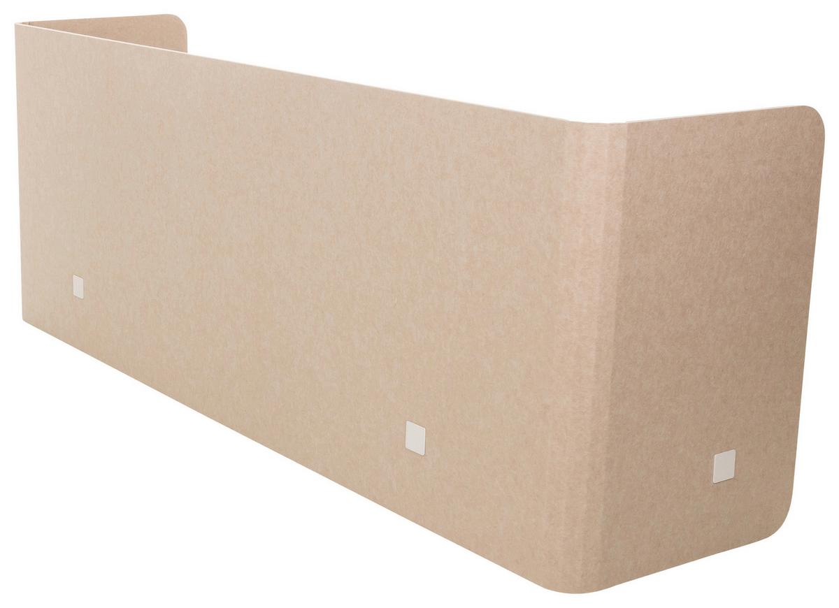 Pregradna Stena Flexmiut U, Bež - bež, Basics, kovina/umetna masa (160/40/2cm) - MID.YOU