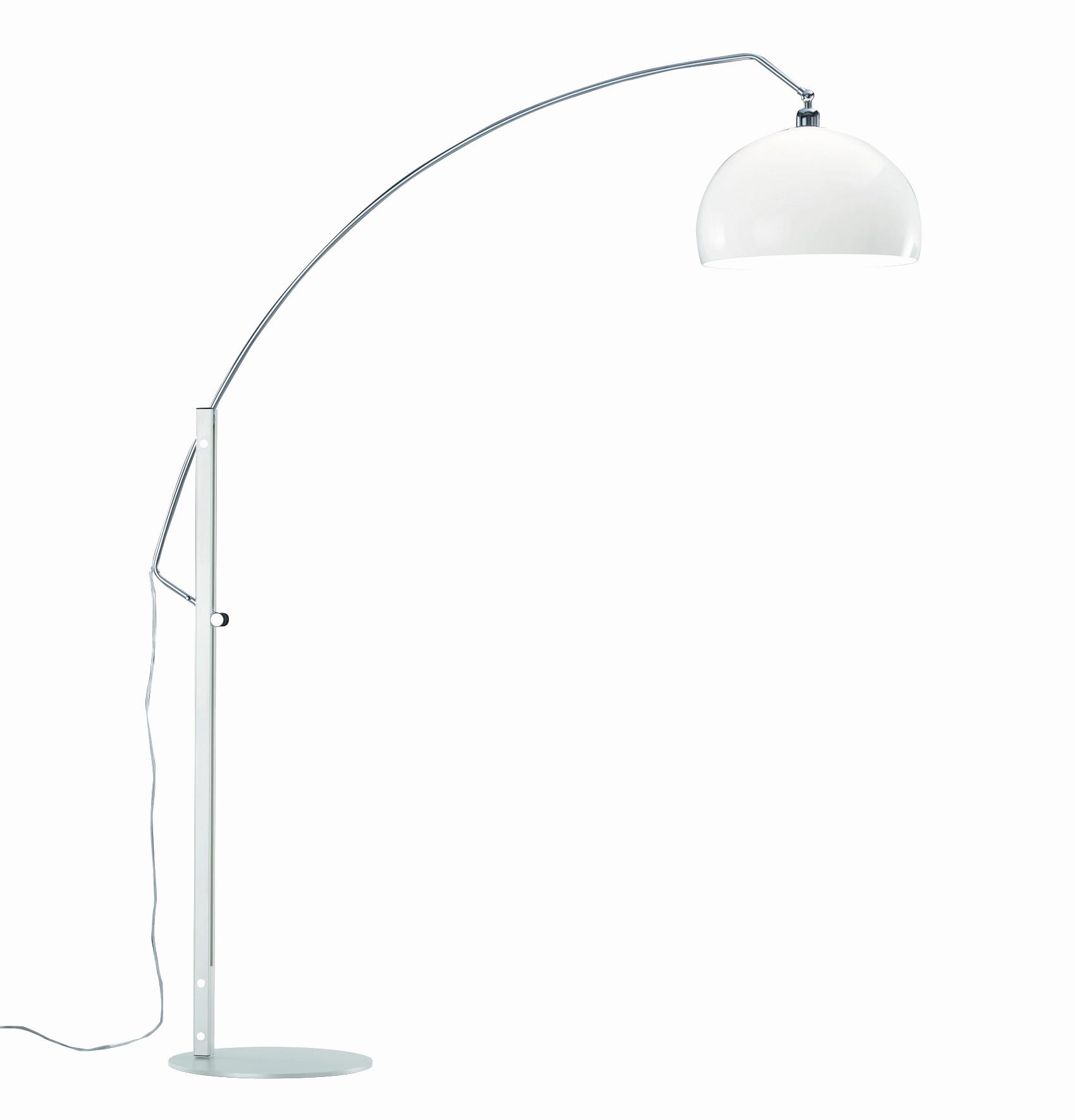 LAMPA ŁUKOWA 17/1240.84/5045 DORO - biały/kolor chromowy, Design, tworzywo sztuczne/metal (170/40/190cm) - Helestra