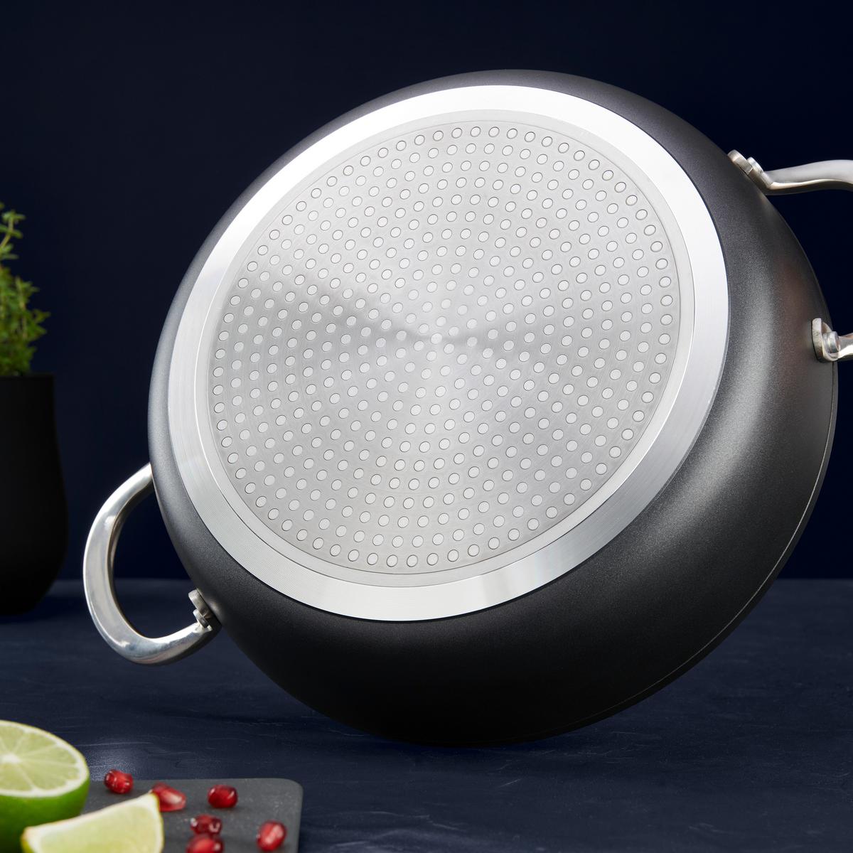Kochtopfset Profi Line in Schwarz, 7-teilig - Klar/Silberfarben, KONVENTIONELL, Glas/Metall - Gourmesto