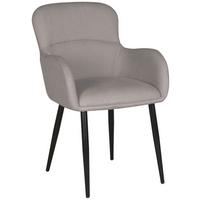 Naslanjač Selena, Siva - siva/črna, Konvencionalno, kovina/tekstil (56/88/61cm)