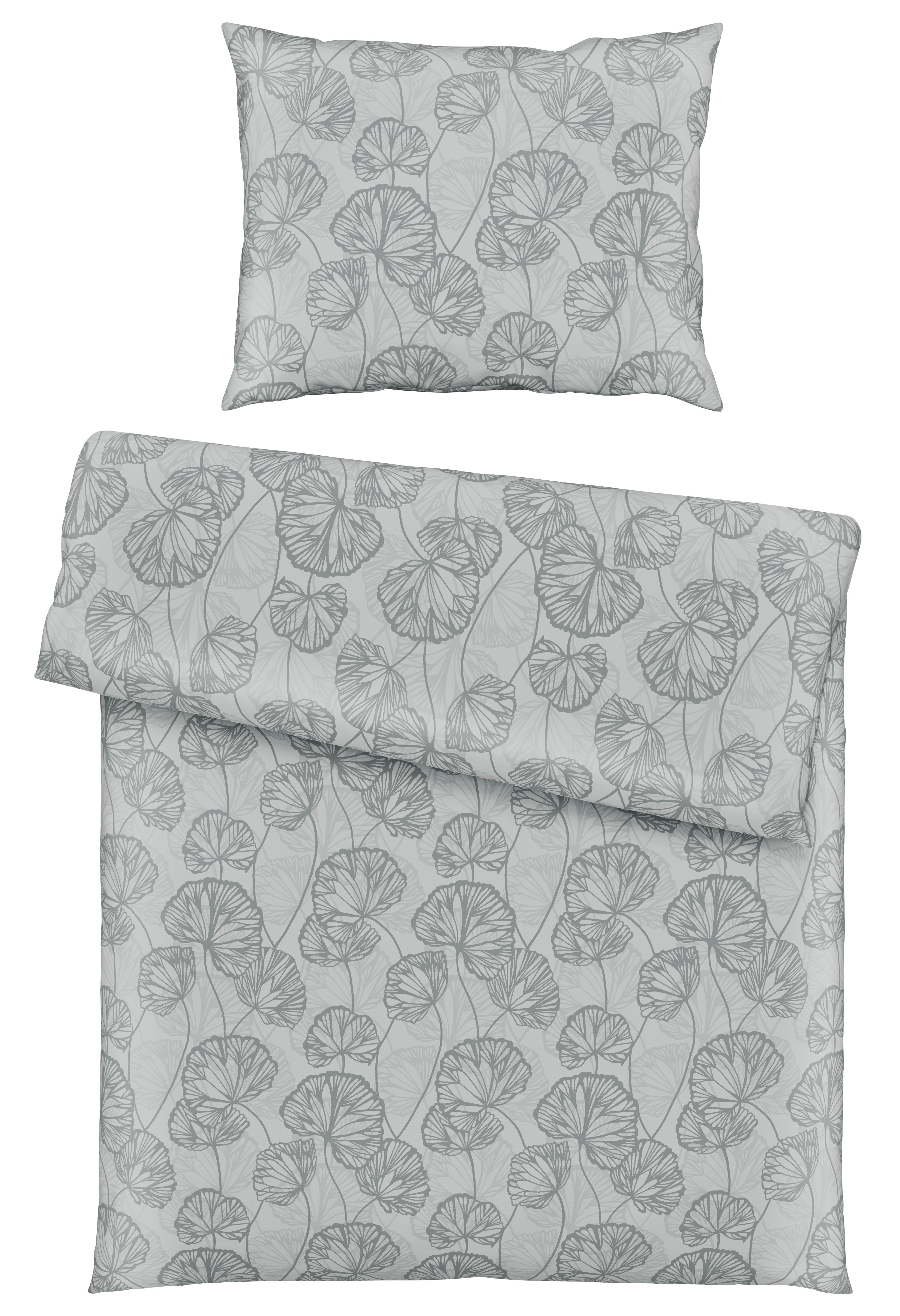 Bettwäscheset Ethens - Grau, Textil (160/210cm) - Modern Living