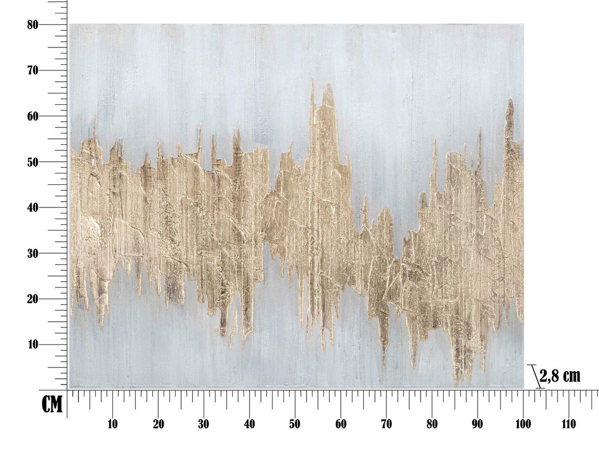 Leinwandbild Multicolor ca. 100x80cm - Multicolor, Basics, Holz/Textil (100/80/2.8cm)