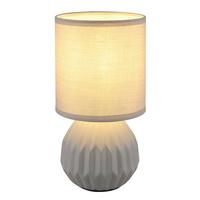 Veioză Sylas - alb/gri, ceramică/plastic (12/23cm)