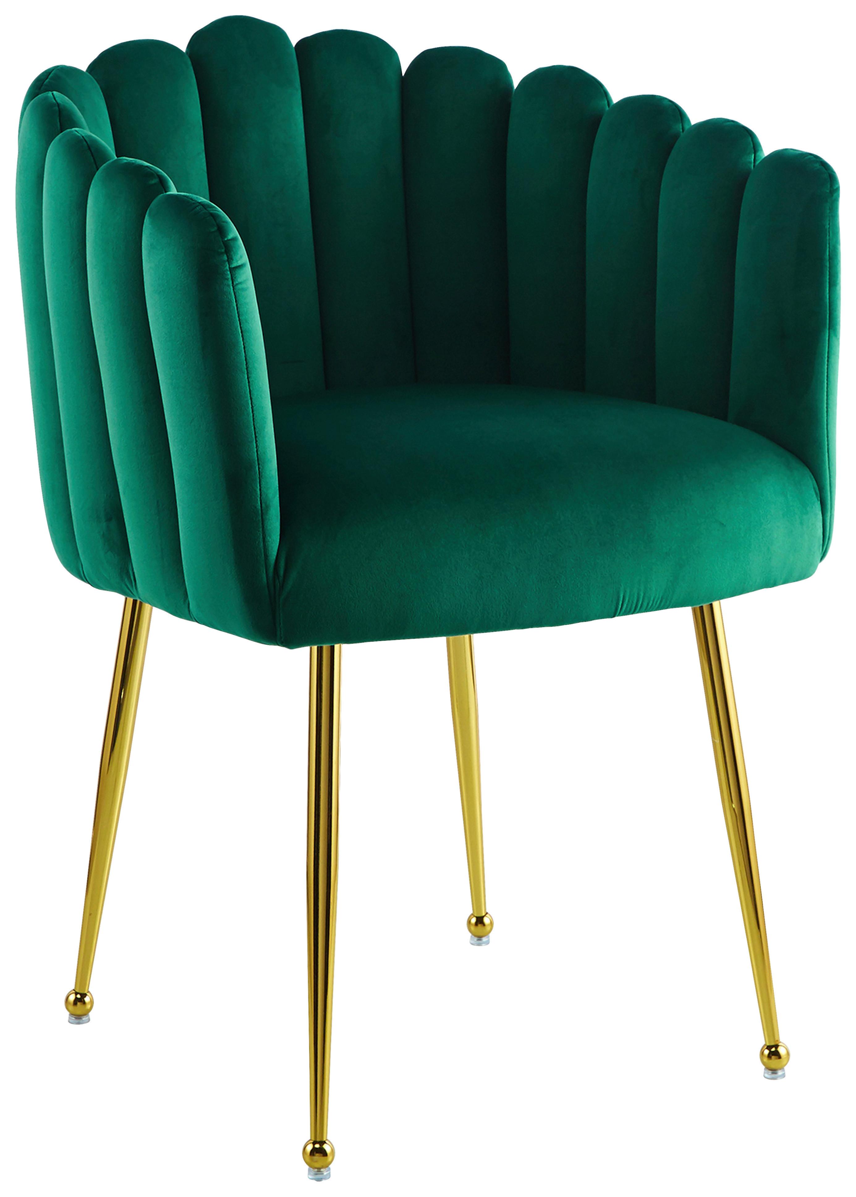 Karosszék Muna 125 - zöld, Design, textil/fém (59/85/56cm) - Kayoom