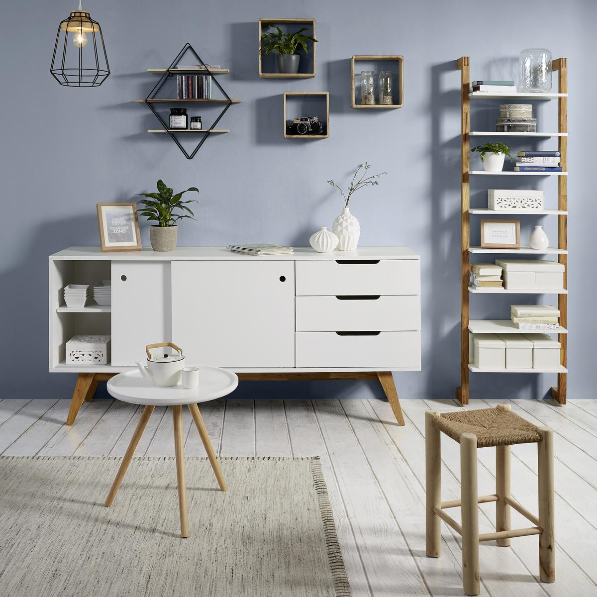 WANDREGALSET TOBY -BASED/SB- - Naturfarben, Romantik / Landhaus, Holz - Based