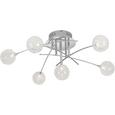 Deckenleuchte Urs, Max 6x14 Watt - Chromfarben, MODERN, Glas/Metall (74/72/29cm) - Mömax modern living Deckenleuchte Urs, Max 6x14 Watt - Chromfarben, MODERN, Glas/Metall (74/72/29cm) - Mömax modern living