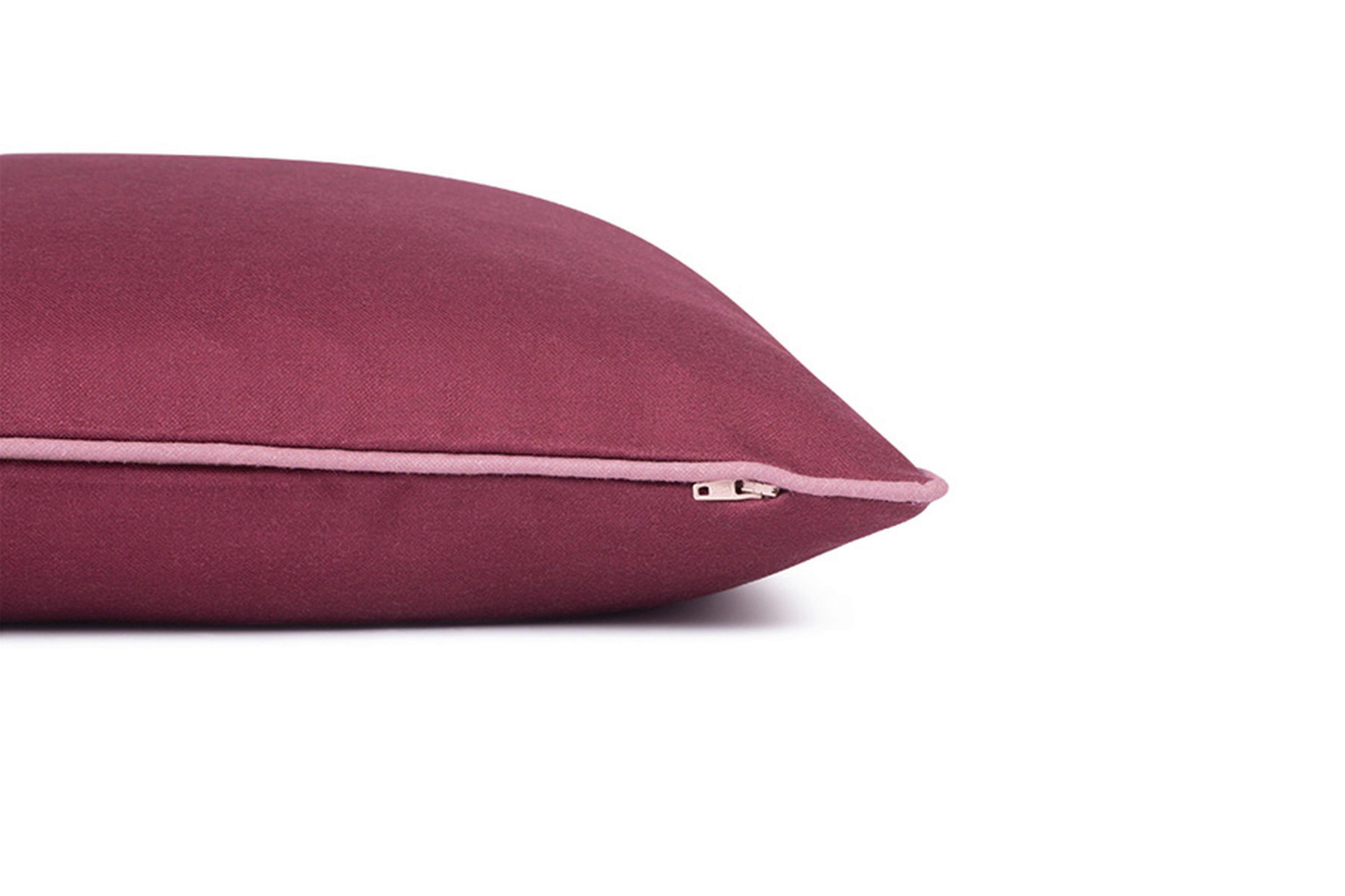 POSZEWKA NA PODUSZKĘ T-DOVESIGNATURE75350-064-40-40 - czerwone wino/ciemnoczerwony, Konventionell, tkanina (40/40cm) - Tom Tailor