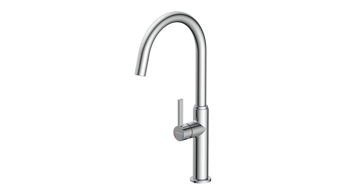 Küchenarmatur Sistant Glasglow in Chrom - Chromfarben, Basics, Metall (41cm) - Sistant
