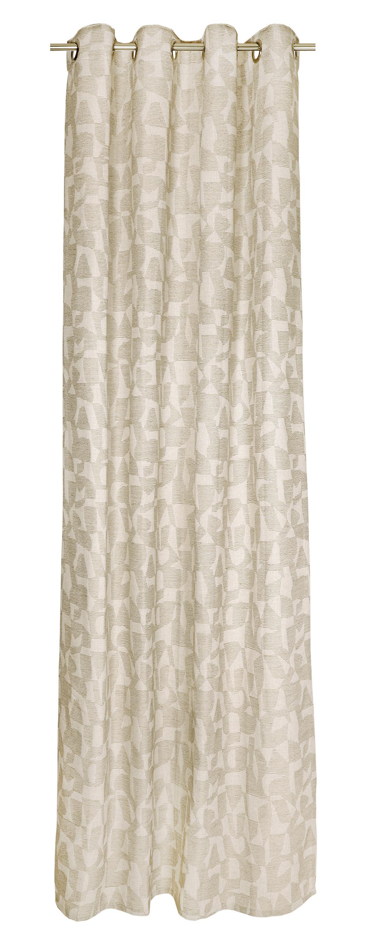 ZASŁONA NA PRZELOTKACH E-COSMO ESPRIT - beżowy/kolor naturalny, Basics, tkanina (140/250cm) - Esprit