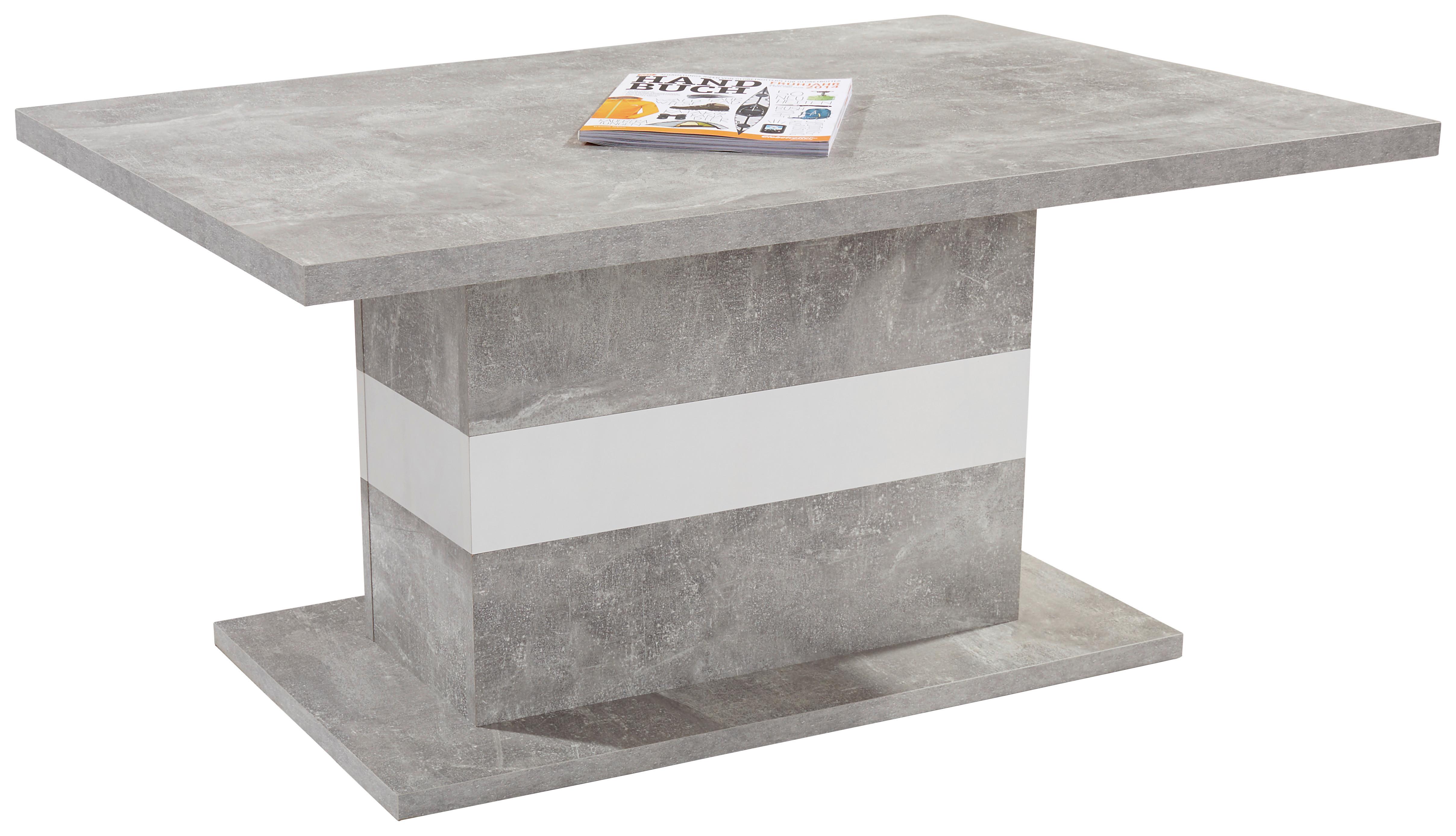 Klubska Miza Mali, Siva - siva/bela, Moderno (110/49/67cm) - Top ponudba