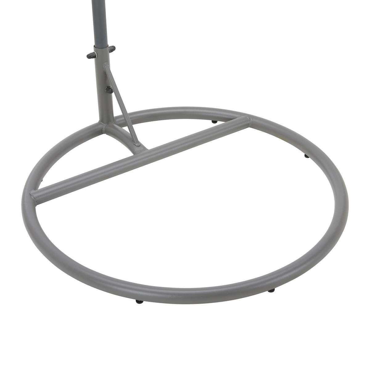 Viseči Stol Marcella, Siva, Jeklo - siva, Moderno, kovina/umetna masa (95/196/96cm) - Bessagi Garden