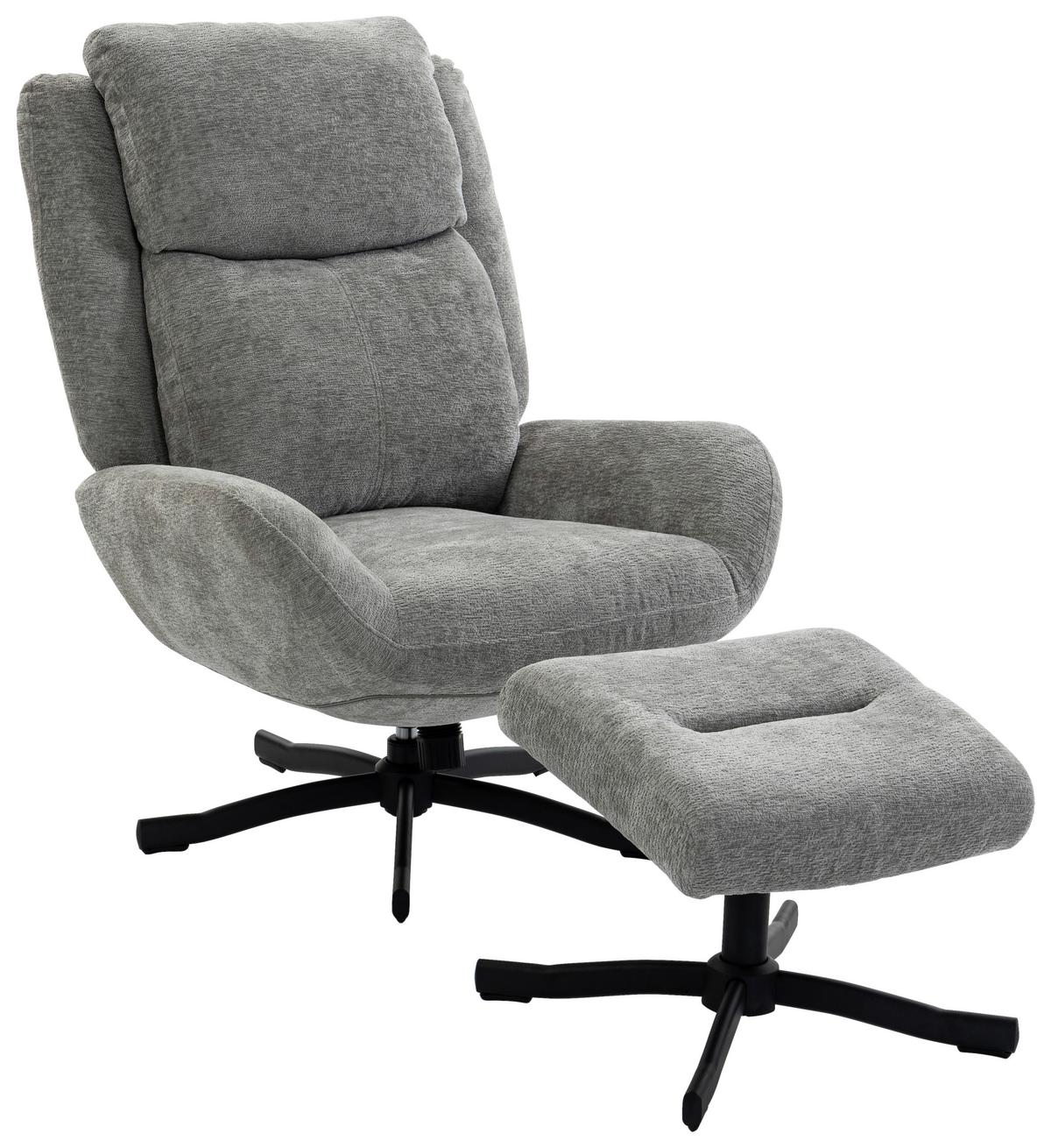 Sessel Nina Hellgrau Samt - Hellgrau/Schwarz, MODERN, Textil/Metall (75/100/93cm) - Bessagi Home
