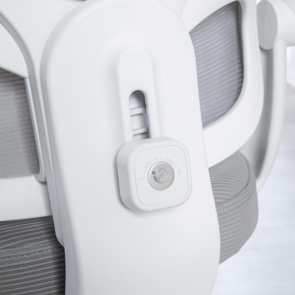Ifjúsági Forgószék Smart Grow - fehér/szürke, Modern (55/89-104/45cm) - Roba