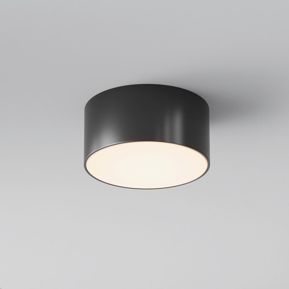 AUSSENDECKENLEUCHTE ZON IP - Schwarz, Modern, Metall (12/5,8cm) - MAYTONI