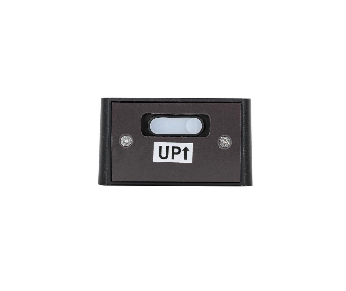 LED-Wandleuchte Qjop Schwarz max. 3,5 Watt - Schwarz, MODERN, Kunststoff/Metall (8,6/8/4,5cm) - Mömax