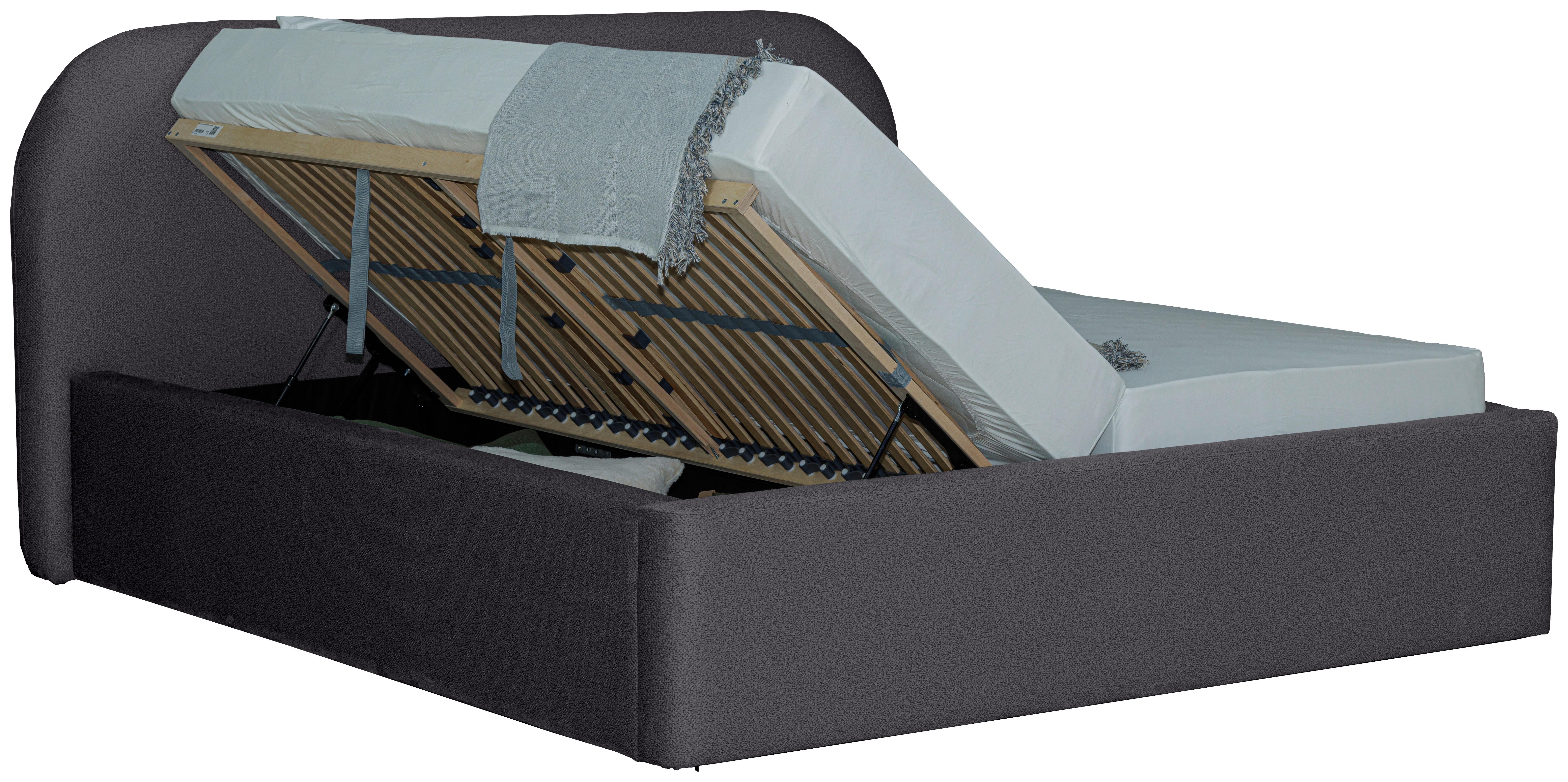 Oblazinjena Postelja - črna/antracit, Design, tekstil/les (180/200cm) - Mömax