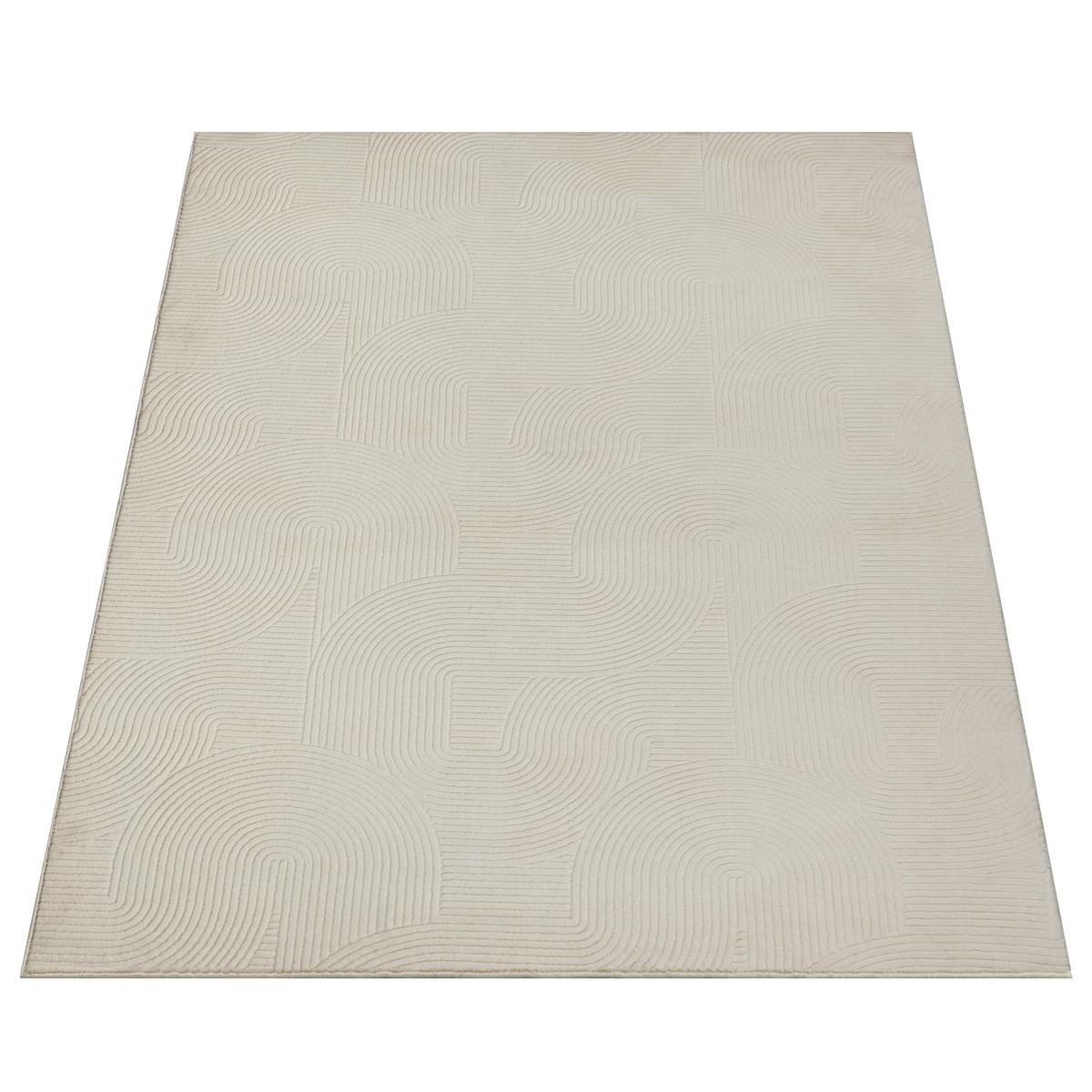 Webteppich Stilo Creme ca. 120x160cm - Creme, KONVENTIONELL, Textil (120/160cm) - Novel