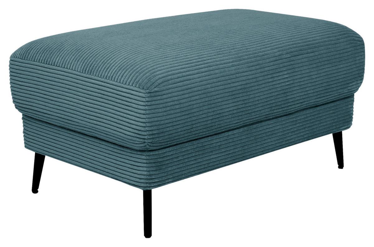 Hocker Cora Türkis - Türkis, Modern, Textil/Metall (92/46/60cm) - Mömax