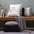 Zierkissen Björn Grau/Schwarz/Weiß - Schwarz/Weiß, LIFESTYLE, Textil (40/60cm) - Mömax modern living