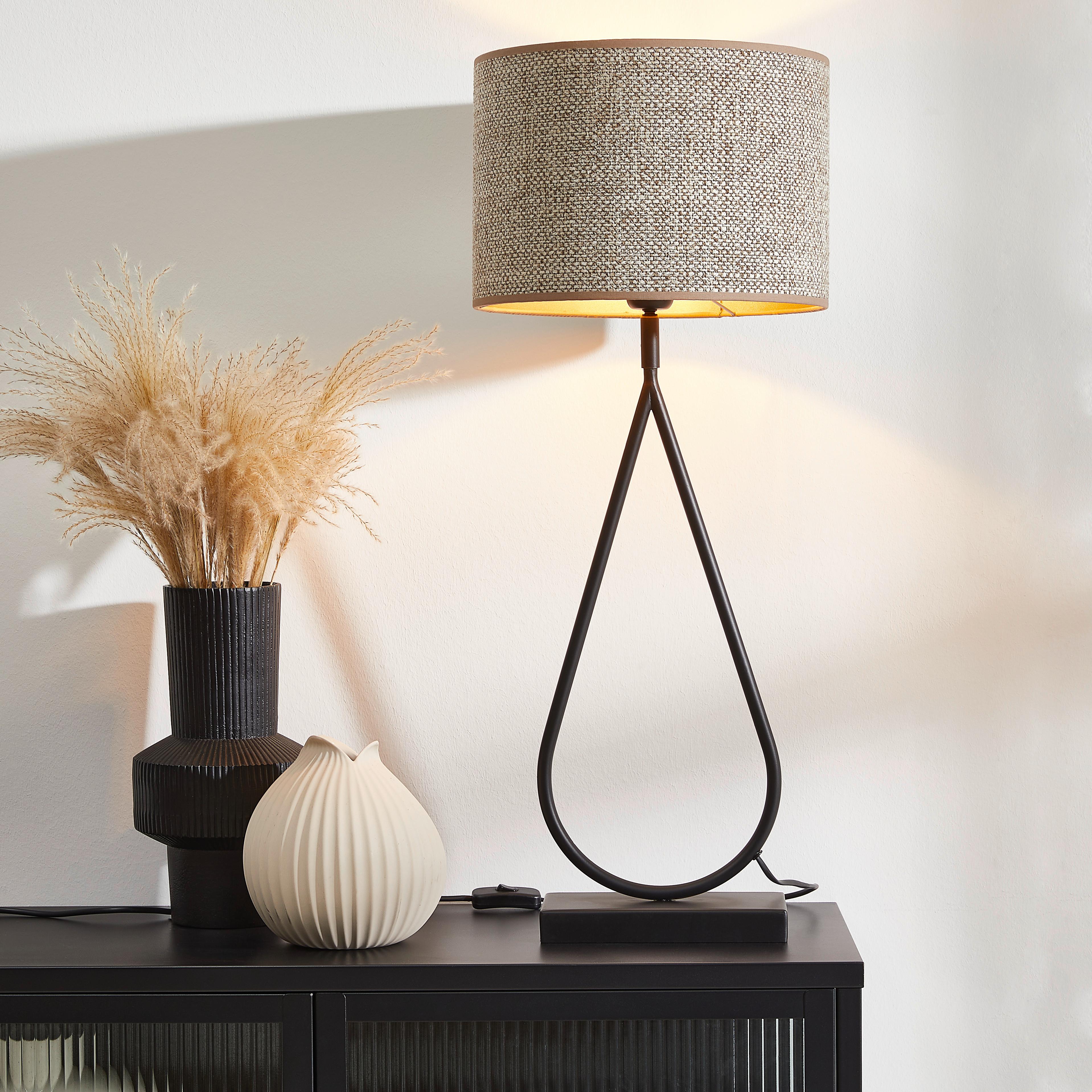 LAMPA STOŁOWA 8302612 - czarny, Trend, metal (21/12/51cm) - Light & Living