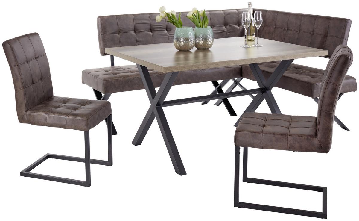 Kotna Klop Donna, Vintage Rjava, 200 X 150 Cm - rjava/antracit, Moderno, kovina/tekstil (200/150cm)