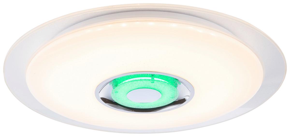 Stropna Led-svetilka Gloria, S Sijalko - bela/opal, Moderno, kovina/umetna masa (47,5/5,7cm)