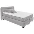 Boxspringbett in Silber ca. 140x200 cm inkl. Topper - Silberfarben/Hellgrau, Basics, Holzwerkstoff/Kunststoff (140/200cm) - Livetastic Boxspringbett in Silber ca. 140x200 cm inkl. Topper - Silberfarben/Hellgrau, Basics, Holzwerkstoff/Kunststoff (140/200cm) - Livetastic