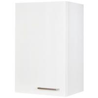 Küchenoberschrank Touch Weiß - Edelstahlfarben/Weiß, MODERN, Holzwerkstoff (45/72/35cm) - Nobilia