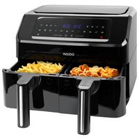 Heißluftfritteuse Juta in Schwarz max. 2400 Watt - Schwarz, KONVENTIONELL, Kunststoff (38/34,6/29,5cm) - Insido