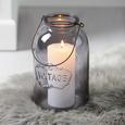 Windlicht Vintage Ø/h ca. 14,3/24 cm - Hellgrau, MODERN, Glas (14,3/24cm) - Mömax modern living Windlicht Vintage Ø/h ca. 14,3/24 cm - Hellgrau, MODERN, Glas (14,3/24cm) - Mömax modern living