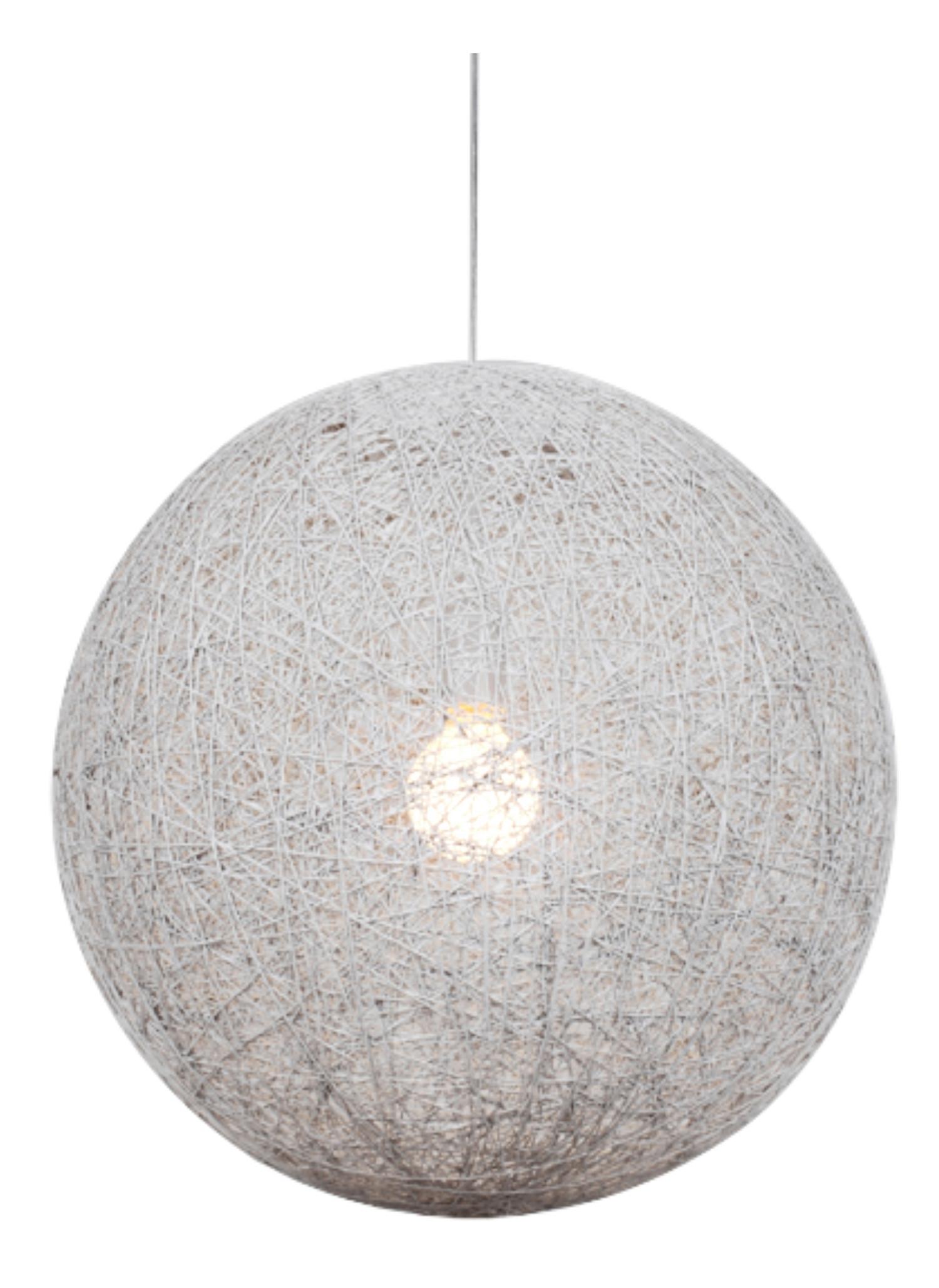 Viseća Svjetiljka Caruba - bijela, Konvencionalno, tekstil (30/30/120cm)