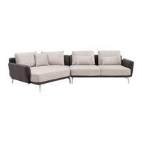 Kutna Garnitura Mara - tamno siva/bež, Moderno, drvo/metal (351/69/163cm) - Bessagi Home