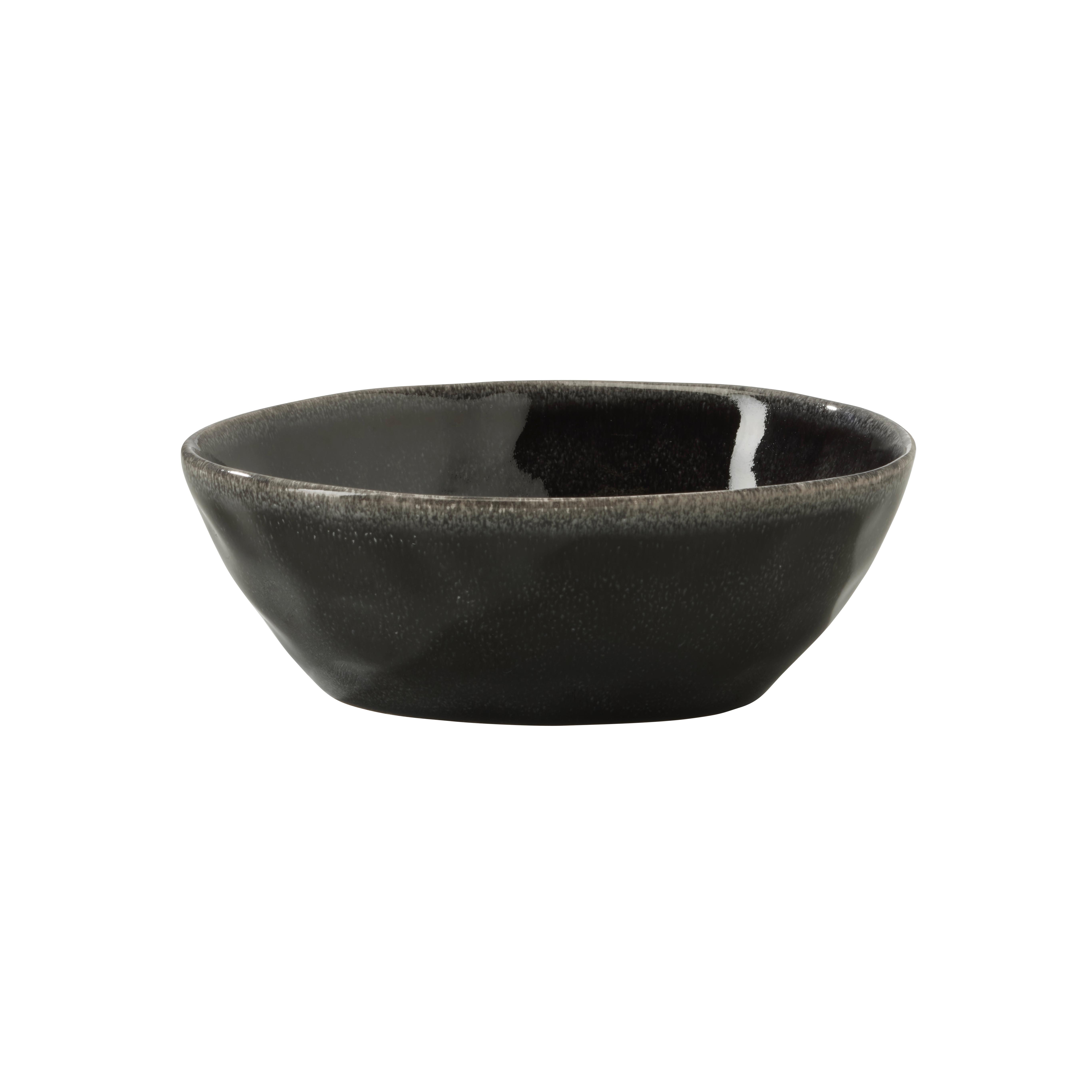 Müslischale Sindri in Schwarz - Schwarz, Modern, Keramik (16/5.5/12cm)