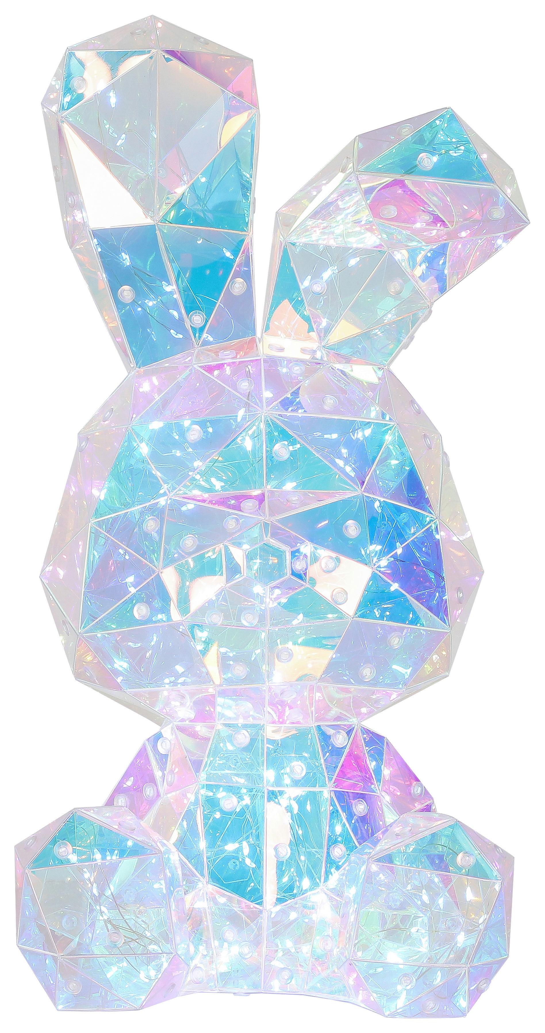 Lampă LED decorativă RABI - transparent, Modern, plastic (20/20/41cm) - Modern Living